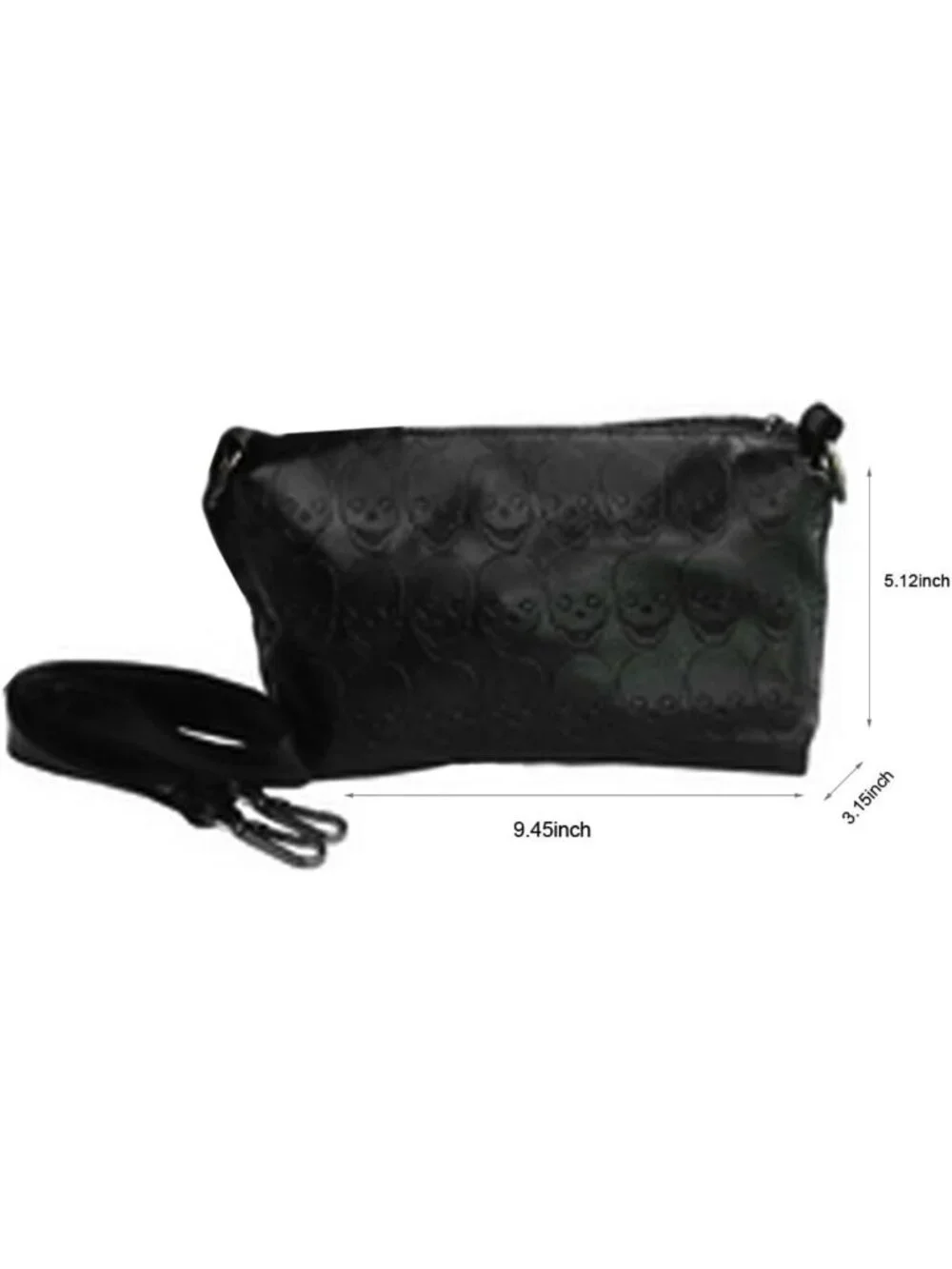 Stylish Skull Print PU Leather Hobo Tote Bag | Chic Shoulder Handbag Gift